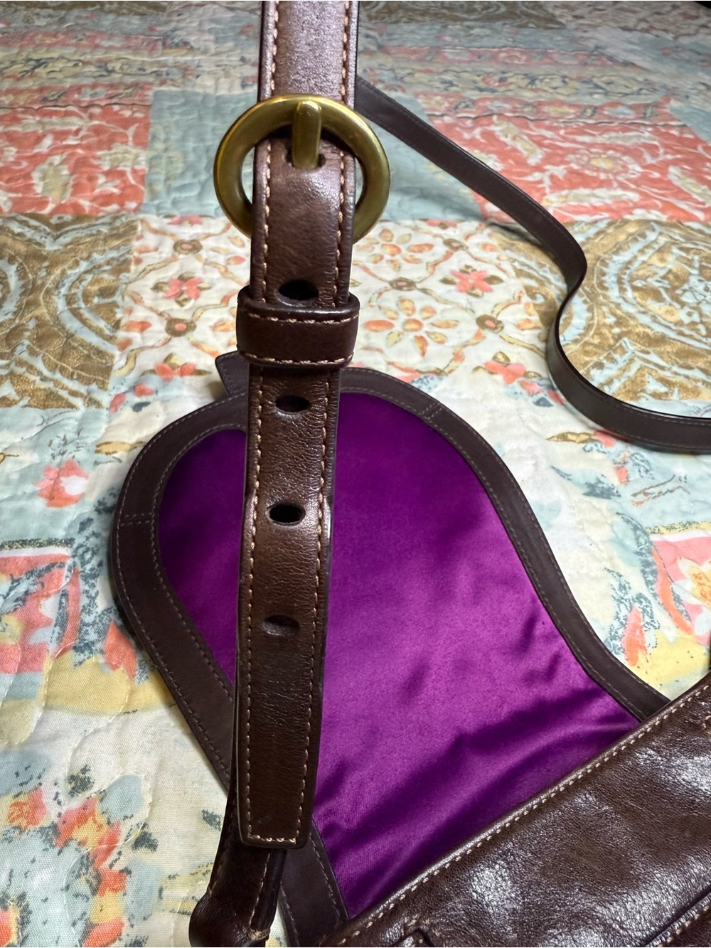 Coach Vintage Legacy Leather Garcia Mini Crossbody Bag Rare Boho - Picture 7 of 16
